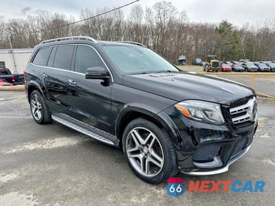 Czwarte zdjęcie samochodu z boku: 2017 MERCEDES-BENZ GLS 550 4MATIC VIN:4JGDF7DE5HA744970 - miniatura
