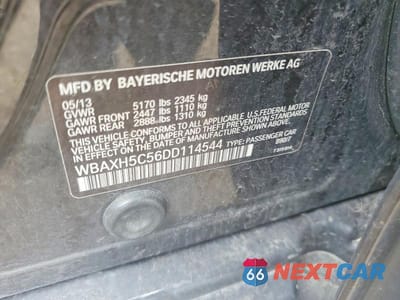 Zdjęcie 12 z 12 samochodu: 2013 BMW 528 XI VIN:WBAXH5C56DD114544 - miniatura