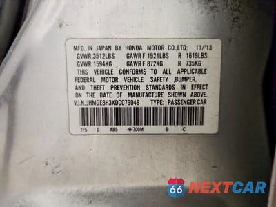 Zdjęcie 12 z 12 samochodu: 2013 HONDA FIT VIN:JHMGE8H3XDC079046 - miniatura