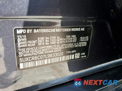 Zdjęcie 13 z 13 samochodu: 2020 BMW X5 XDRIVE40I VIN:5UXCR6C07L9B33020 - miniatura