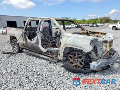 Czwarte zdjęcie samochodu z boku: 2022 GMC SIERRA K1500 SLT VIN:3GTUUDED0NG582998 - miniatura