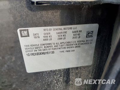 Zdjęcie 12 z 12 samochodu: 2017 CHEVROLET VOLT LT VIN:1G1RC6S5XHU161138 - miniatura