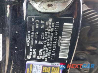 Zdjęcie 13 z 13 samochodu: 2020 KIA OPTIMA VIN:5XXGT4L31LG449113 - miniatura
