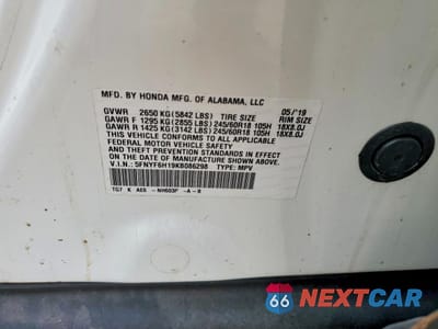 Zdjęcie 13 z 13 samochodu: 2019 HONDA PILOT LX VIN:5FNYF6H19KB086298 - miniatura