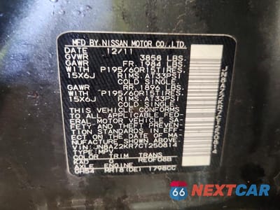 Zdjęcie 13 z 13 samochodu: 2012 NISSAN CUBE 1.8 VIN:JN8AZ2KR7CT250814 - miniatura