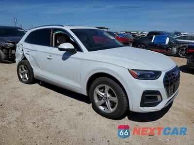 Czwarte zdjęcie samochodu z boku: 2021 AUDI Q5 PREMIUM VIN:WA1AAAFY4M2052062 - miniatura