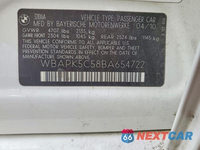 Zdjęcie 12 z 12 samochodu: 2011 BMW 328 XI SULEV VIN:WBAPK5C58BA654722 - miniatura