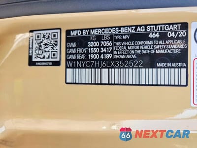 Zdjęcie 13 z 13 samochodu: 2020 MERCEDES-BENZ G 63 AMG VIN:W1NYC7HJ6LX352522 - miniatura