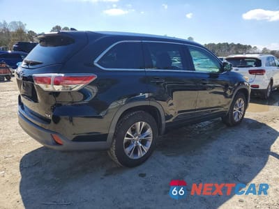 Trzecie zdjęcie samochodu z tyłu: 2015 TOYOTA HIGHLANDER XLE VIN:5TDKKRFH2FS046195 - miniatura