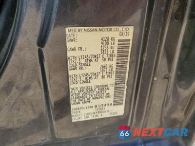 Zdjęcie 13 z 13 samochodu: 2019 NISSAN NV 2500 HD SV VIN:1N6BF0LY2KN810998 - miniatura