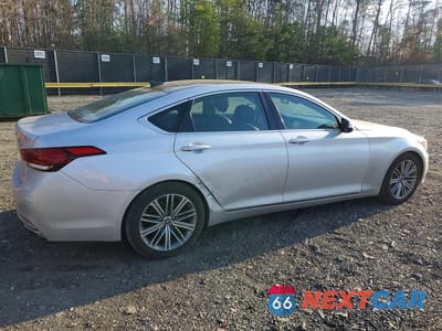 Trzecie zdjęcie samochodu z tyłu: 2018 GENESIS G80 3.8 VIN:KMHGN4JE2JU230534 - miniatura