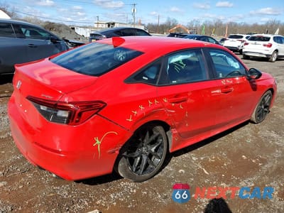 Trzecie zdjęcie samochodu z tyłu: 2024 HONDA CIVIC SPORT VIN:2HGFE2F50RH585585 - miniatura