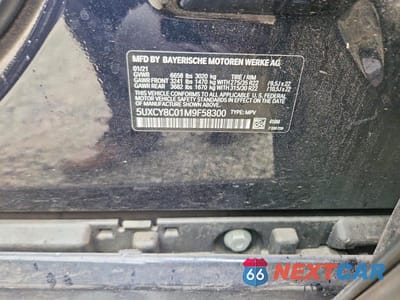 Zdjęcie 14 z 14 samochodu: 2021 BMW X6 M50I VIN:5UXCY8C01M9F58300 - miniatura