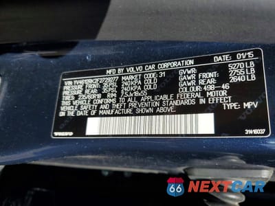 Zdjęcie 13 z 13 samochodu: 2015 VOLVO XC60 T5 PREMIER VIN:YV4612RK2F2729277 - miniatura
