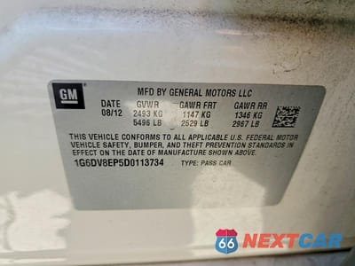 Zdjęcie 13 z 13 samochodu: 2013 CADILLAC CTS-V VIN:1G6DV8EP5D0113734 - miniatura