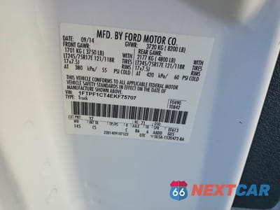 Zdjęcie 13 z 13 samochodu: 2014 FORD F150 XLT VIN:1FTPF1CT4EKF75707 - miniatura