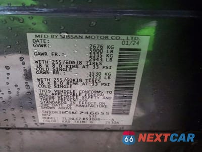 Zdjęcie 13 z 13 samochodu: 2024 NISSAN PATHFINDER SV VIN:5N1DR3BC6RC246655 - miniatura