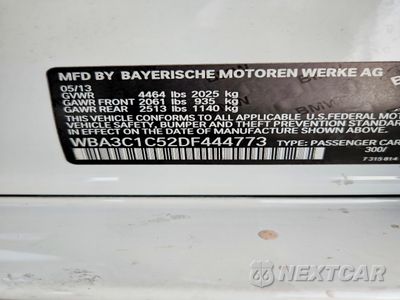 Zdjęcie 14 z 14 samochodu: 2013 BMW 328 I SULEV VIN:WBA3C1C52DF444773 - miniatura