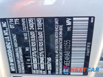 Zdjęcie 13 z 13 samochodu: 2017 MERCEDES-BENZ GLS 450 4MATIC VIN:4JGDF6EE4HA810255 - miniatura