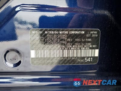 Zdjęcie 13 z 13 samochodu: 2020 MITSUBISHI OUTLANDER ES VIN:JA4AD2A37LZ013657 - miniatura