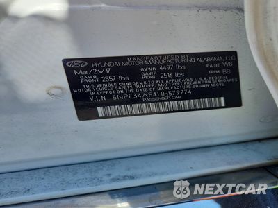 Zdjęcie 12 z 12 samochodu: 2017 HYUNDAI SONATA SPORT VIN:5NPE34AF4HH579774 - miniatura