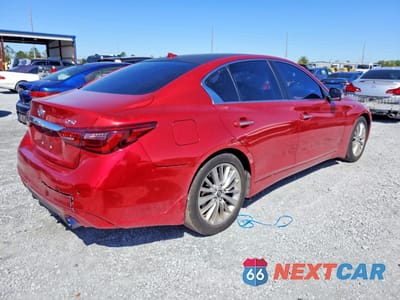 Trzecie zdjęcie samochodu z tyłu: 2021 INFINITI Q50 LUXE VIN:JN1EV7BP5MM700270 - miniatura