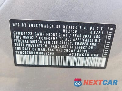 Zdjęcie 13 z 13 samochodu: 2021 VOLKSWAGEN JETTA S VIN:3VWC57BU9MM057269 - miniatura