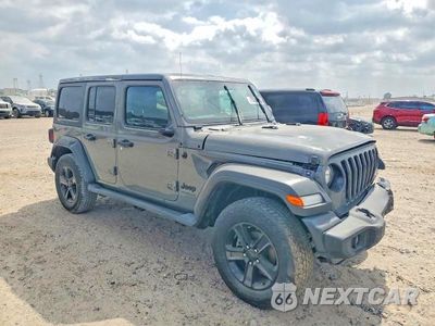 Czwarte zdjęcie samochodu z boku: 2021 JEEP WRANGLER UNLIMITED SPORT VIN:1C4HJXDN7MW587105 - miniatura