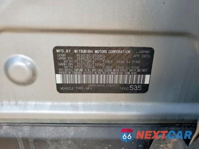 Zdjęcie 12 z 12 samochodu: 2020 MITSUBISHI ECLIPSE CROSS ES VIN:JA4AS3AA0LZ042511 - miniatura