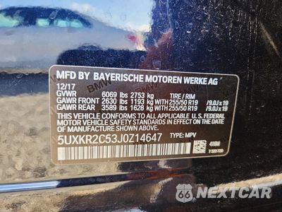 Zdjęcie 14 z 14 samochodu: 2018 BMW X5 SDRIVE35I VIN:5UXKR2C53J0Z14647 - miniatura