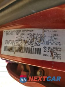 Zdjęcie 12 z 12 samochodu: 1999 TOYOTA 4RUNNER SR5 VIN:JT3HN86R8X0212877 - miniatura