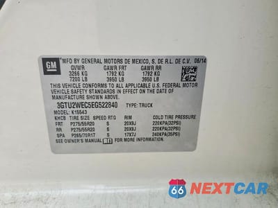 Zdjęcie 12 z 12 samochodu: 2014 GMC SIERRA K1500 DENALI VIN:3GTU2WEC5EG522840 - miniatura