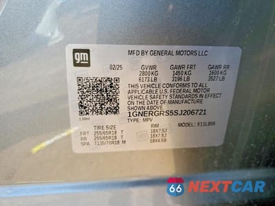 Zdjęcie 12 z 12 samochodu: 2025 CHEVROLET TRAVERSE LT VIN:1GNERGRS5SJ206721 - miniatura