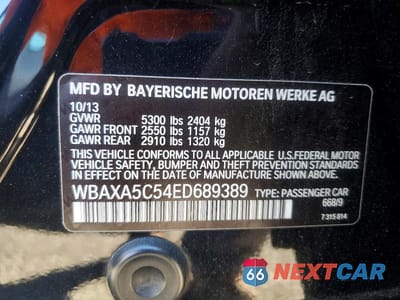 Zdjęcie 12 z 12 samochodu: 2014 BMW 535 D VIN:WBAXA5C54ED689389 - miniatura