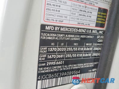 Zdjęcie 14 z 14 samochodu: 2009 MERCEDES-BENZ R 350 4MATIC VIN:4JGCB65E39A089564 - miniatura