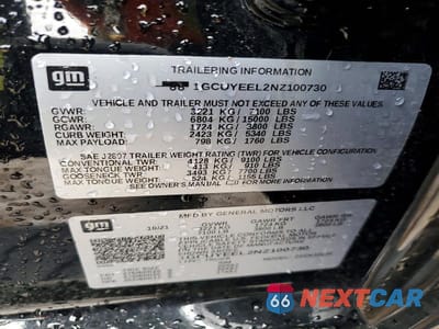 Zdjęcie 12 z 12 samochodu: 2022 CHEVROLET SILVERADO LTD K1500 RST VIN:1GCUYEEL2NZ100730 - miniatura