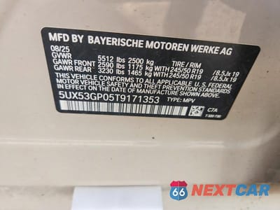 Zdjęcie 12 z 12 samochodu: 2026 BMW X3 30 XDRIVE VIN:5UX53GP05T9171353 - miniatura