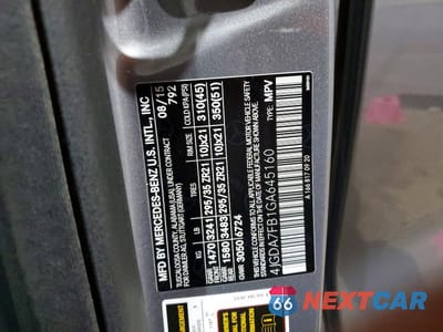 Zdjęcie 14 z 14 samochodu: 2016 MERCEDES-BENZ GLE 63 AMG-S 4MATIC VIN:4JGDA7FB1GA645160 - miniatura