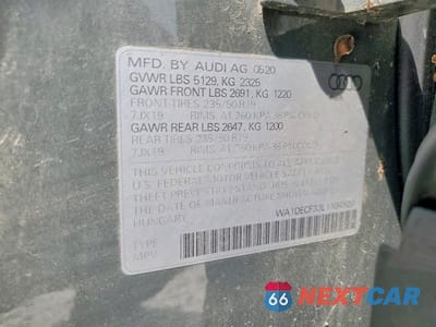 Zdjęcie 13 z 13 samochodu: 2020 AUDI Q3 PREMIUM S LINE VIN:WA1DECF33L1104920 - miniatura
