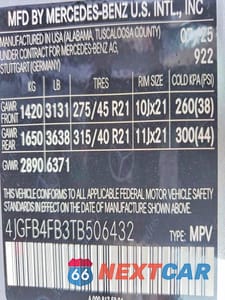 Zdjęcie 12 z 12 samochodu: 2026 MERCEDES-BENZ GLE 350 4MATIC VIN:4JGFB4FB3TB506432 - miniatura