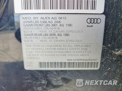 Zdjęcie 13 z 13 samochodu: 2013 AUDI Q5 PREMIUM PLUS VIN:WA1LFAFP0DA092047 - miniatura