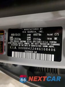 Zdjęcie 12 z 12 samochodu: 2022 KIA K5 GT-LINE VIN:5XXG64J24NG108406 - miniatura