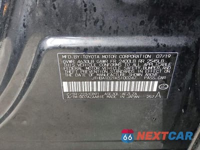 Zdjęcie 12 z 12 samochodu: 2019 LEXUS IS 300 BASE VIN:JTHBA1D21K5100247 - miniatura