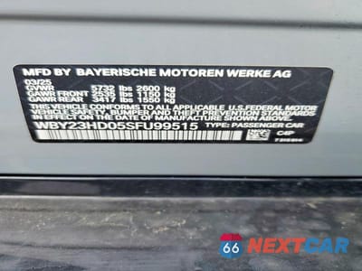 Zdjęcie 12 z 12 samochodu: 2025 BMW I4 EDRIVE 40 VIN:WBY23HD05SFU99515 - miniatura