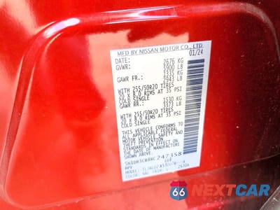Zdjęcie 13 z 13 samochodu: 2024 NISSAN PATHFINDER SL VIN:5N1DR3CB8RC247358 - miniatura