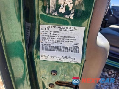 Zdjęcie 10 z 10 samochodu: 2000 FORD FOCUS SE VIN:1FAFP3433YW219500 - miniatura