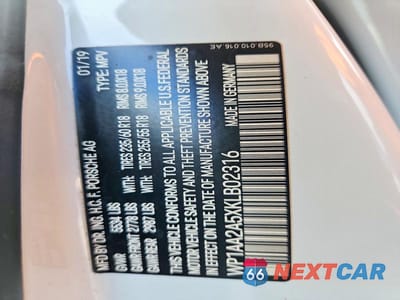 Zdjęcie 13 z 13 samochodu: 2019 PORSCHE MACAN VIN:WP1AA2A5XKLB02316 - miniatura