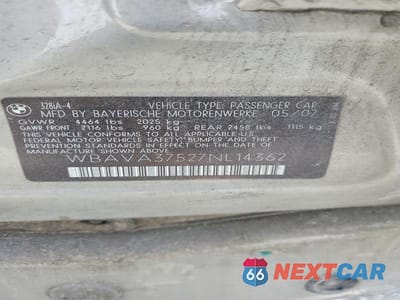 Zdjęcie 12 z 12 samochodu: 2007 BMW 328 I VIN:WBAVA37527NL14362 - miniatura