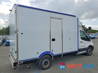 Trzecie zdjęcie samochodu z tyłu: 2021 FORD TRANSIT DELIVERY TRUCK VIN:1FDBW5Z87MKA84384 - miniatura