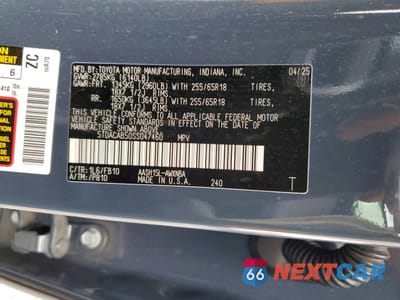 Zdjęcie 14 z 15 samochodu: 2025 TOYOTA GRAND HIGHLANDER HYBRID LE VIN:5TDACAB50SS047460 - miniatura